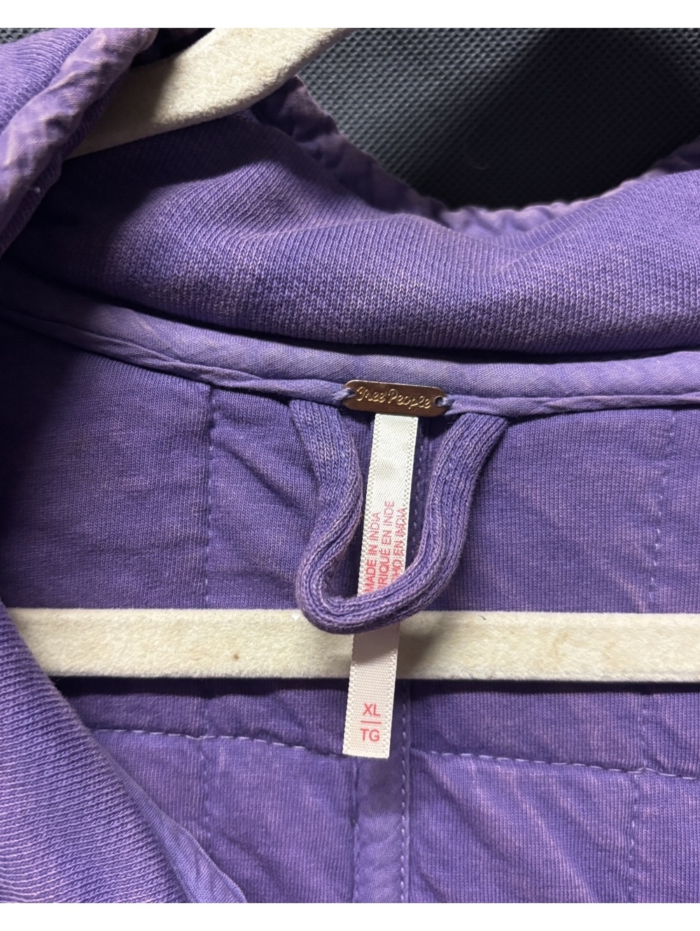 Free People Quilted Dolman Jacket in Moonberry • Size XL - Picture 5 of 8